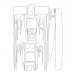 Cadillac Escalade-V Standard Wheel Base 2025 - лекало салона Cadillac Escalade-V Standard Wheel Base 2025 - лекало салона