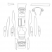 Cadillac XTS 2013 вариант 3 - лекало салона