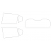 Dacia Sandero хэтчбек 5 дв., 3 поколение, DJF (09.2020 - 2026) - лекало на задние стекла