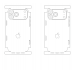 iPhone 17 Pro Max Back Антигравийная цельная - лекало для мобильного телефона