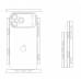 iPhone 17 Pro Max Back Разделенное - лекало для мобильного телефона