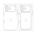 iPhone 17 Pro Max Back Винил - лекало для мобильного телефона