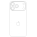 iPhone 17 Pro Max Зад - лекало для мобильного телефона