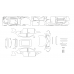 Geely EX5 2024 полный кузов - лекало для кузова