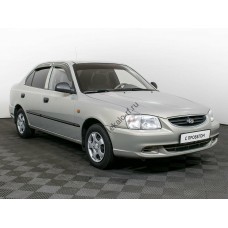 Hyundai Accent - 2 поколение седан 1999-2012 - лекало на задние стекла