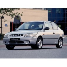 Hyundai Accent  хэтчбек 3 дв., 2 поколение, LC (07.1999 - 2006) лекало переднее боковое стекло