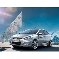 HYUNDAI SOLARIS 2010-2014 - лекало для ЕВА ковриков салона