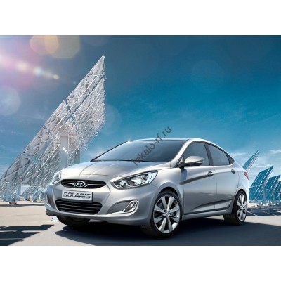 HYUNDAI SOLARIS 2010-> лекало для ковриков салона