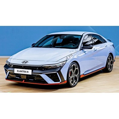 Hyundai Elantra N 2024 - перед - лекало для кузова