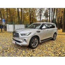 Infiniti QX80 2019-2023 экран - лекало салона