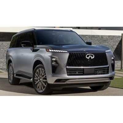 Infiniti QX80 2025 - лекало экрана мультимедиа