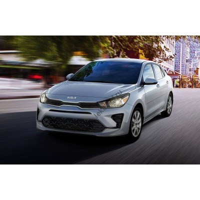 Kia Rio 4 поколение, YB_SC (12.2016 - 2025) USA CANADA EUROPE CHINA - лекало на задние стекла