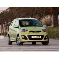 Kia Picanto хэтчбек 5 дв., 2 поколение, TA (03.2011 - 2017) - лекало на задние стекла