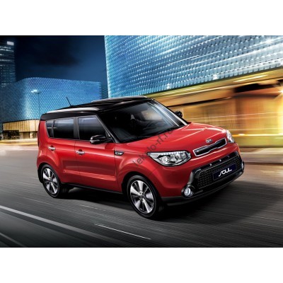 Kia Soul 2 поколение, PS (2014 - 2019) - лекало на задние стекла