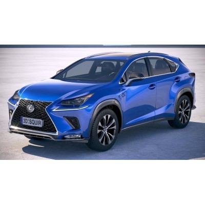 Lexus NX 2018 - лекало фар