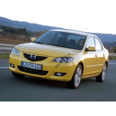 Mazda 3 2003, седан, 1 поколение, BK (06.2003 - 07.2006) - лекало на задние стекла