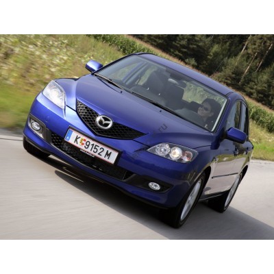 Mazda 3 хетчбек 1 поколение, BK (06.2003 - 2009) - лекало на задние стекла