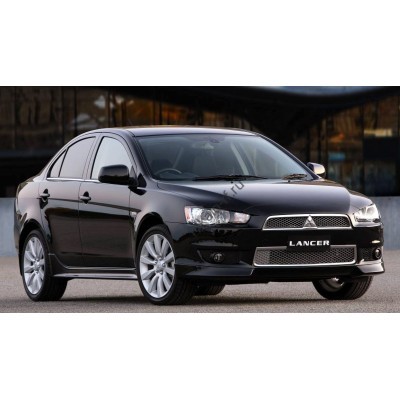 Mitsubishi Lancer X 2009 - лекало фар