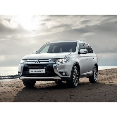 Mitsubishi Outlander 2016-2018 - лекало экрана мультимедиа