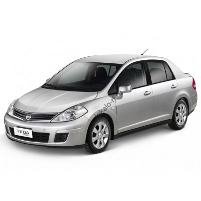 Nissan Tiida седан, 1 поколение, C11 (08.2006 - 11.2012) - лекало на задние стекла