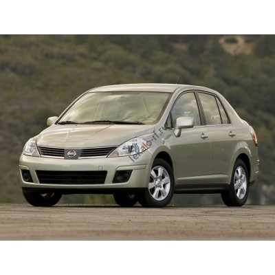 Nissan Versa седан, 1 поколение, C11 (08.2006 - 11.2012) - лекало на задние стекла