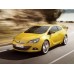 Opel Astra J 3d купе 2010-2015 (GTC) - лекало на задние стекла