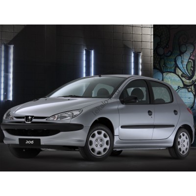 PEUGEOT 206 1998-2010 лекало для ковриков салона