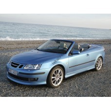 Saab 9-3 открытый кузов, 2 поколение (08.2003 - 2011) лекало переднее боковое стекло