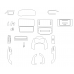 Toyota Land Cruiser J300 2022 - лекало салона