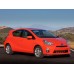 Toyota Prius C  хэтчбек 5 дв., 1 поколение, (02.2012 - 2016) - лекало на задние стекла