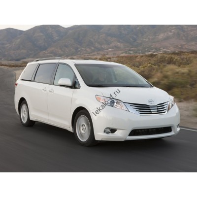 Toyota Sienna 3 поколение, XL30 (01.2010 - 05.2020) - лекало на задние стекла