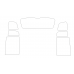 Volkswagen Touran 2 поколение, 5T 2015-2025 - лекало на задние стекла